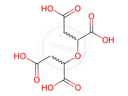 Chemical structure of 2,2'-Oxydisuccinic Acid