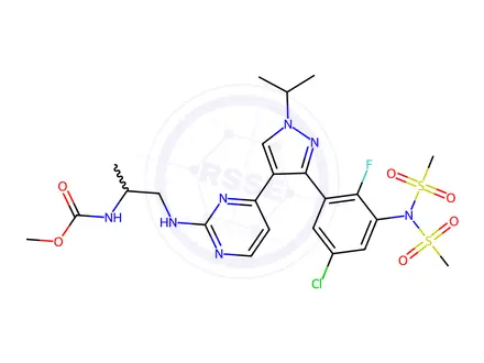 Chemical structure of Encorafenib Disulfonamide Impurity