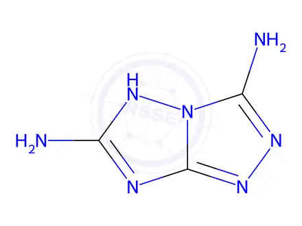 Chemical structure of 1H-1,2,4-Triazolo[4,3-b][1,2,4]triazole-3,6-diamine(9CI)