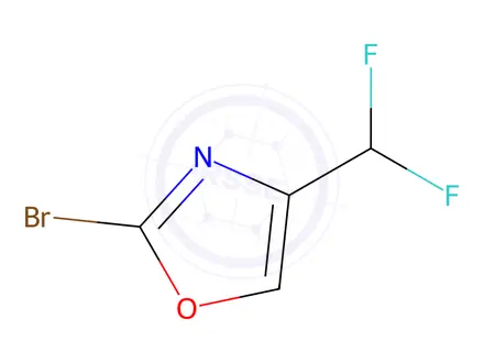 Chemical structure of Oxazole, 2-bromo-4-(difluoromethyl)-