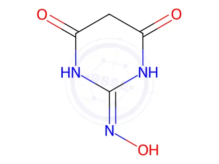 Chemical structure of 2,4,6(1H,3H,5H)-Pyrimidinetrione, 2-oxime (9CI)
