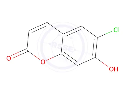 Chemical structure of 6-Chloro-7-hydroxy-2H-chromen-2-one