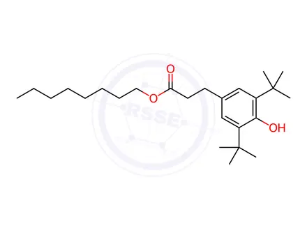 Chemical structure of Octyl 3-(3,5-Di-t-butyl-4-hydroxyphenyl)propionate