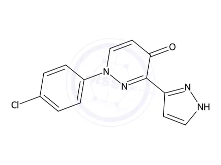 Chemical structure of 1-(4-Chlorophenyl)-3-(1H-pyrazol-3-yl)-1,4-dihydropyridazin-4-one