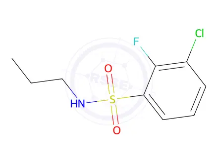 Chemical structure of 3-Chloro-2-fluoro-n-propylbenzenesulfonamide