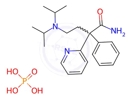 Chemical structure of Disopyramide Phosphate
