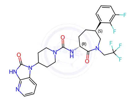Chemical structure of MK 0974, Telcagepant