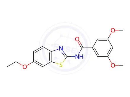 Chemical structure of N-(6-Ethoxybenzo[d]thiazol-2-yl)-3,5-dimethoxybenzamide