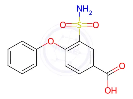 Chemical structure of Bumetanide Impurity 50