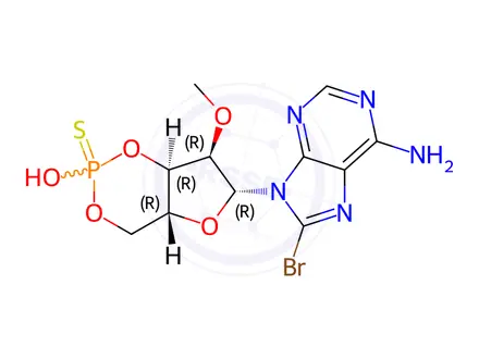 Chemical structure of Sp-8-Br-2'-O-Me-cAMPS