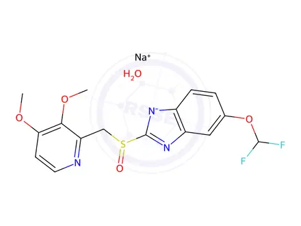 Chemical structure of Pantoprazole sodium EP Standard