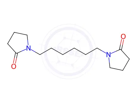 Chemical structure of 1,1'-hexamethylenebis(pyrrolidin-2-one)