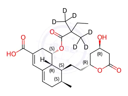 Chemical structure of Simvastatin Impurity 35-d6