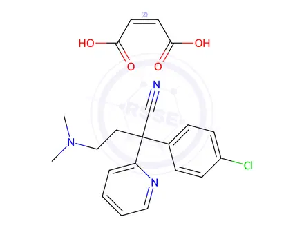 Chemical structure of Chlorpheniramine Maleate Impurity D