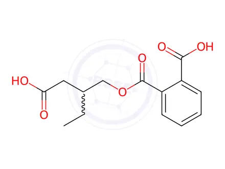 Chemical structure of Mono(3-carboxy-2-ethylpropyl) Phthalate