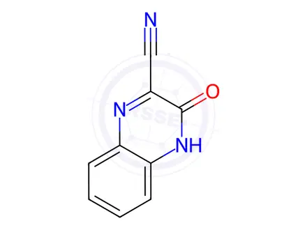 Chemical structure of 2-Quinoxalinecarbonitrile, 3,4-dihydro-3-oxo-