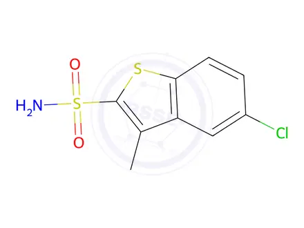 Chemical structure of 5-Chloro-3-methylbenzo[b]thiophene-2-sulfonamide