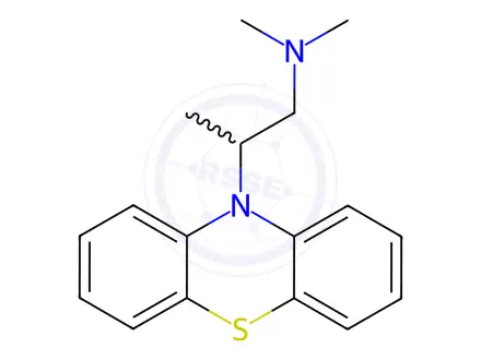 Chemical structure of Isopromethazine