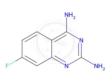 Chemical structure of 7-Fluoroquinazoline-2,4-diamine