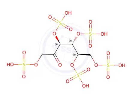 Chemical structure of Fructose Pentasulfate