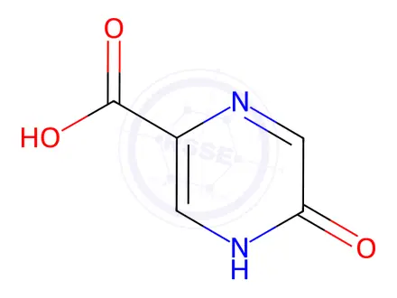 Chemical structure of 5-Hydroxypyrazine-2-carboxylic acid