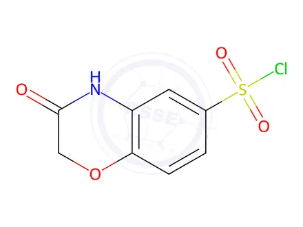 Chemical structure of 3-Oxo-3,4-dihydro-2h-1,4-benzoxazine-6-sulfonyl Chloride