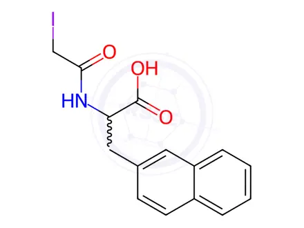Chemical structure of N-Iodoacetyl-β-(2-naphthyl)-alanine