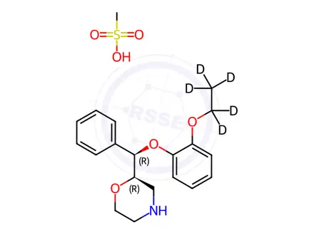 Chemical structure of Reboxetine-d5 Mesylate
