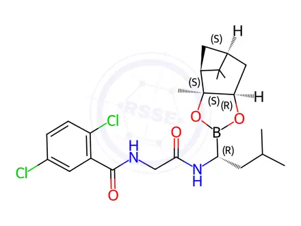 Chemical structure of Ixazomib Citrate Impurity 1
