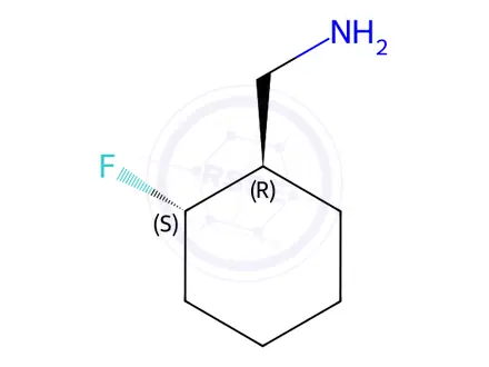 Chemical structure of ((1R,2S)-2-fluorocyclohexyl)methanamine