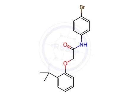 Chemical structure of N-(4-Bromophenyl)-2-(2-(tert-butyl)phenoxy)acetamide