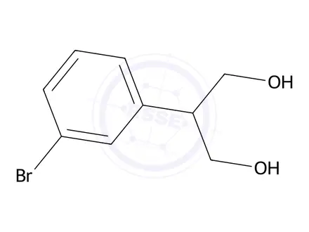 Chemical structure of 2-(3-Bromophenyl)propane-1,3-diol