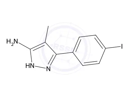 Chemical structure of 3-(4-Iodophenyl)-4-methyl-1h-pyrazol-5-amine