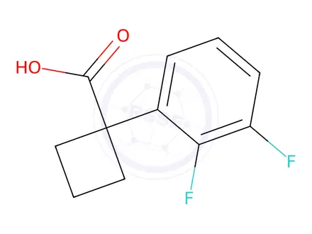 Chemical structure of 1-(2,3-Difluorophenyl)cyclobutanecarboxylic Acid