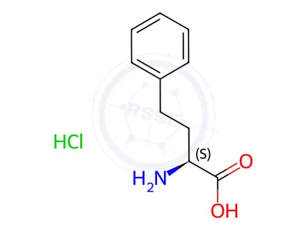 Chemical structure of (S)-2-Amino-4-phenylbutanoic acid hydrochloride