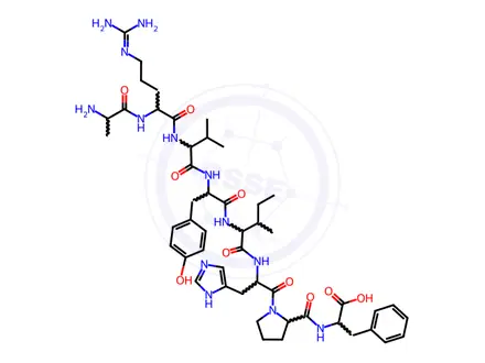 Chemical structure of Angiotensin A