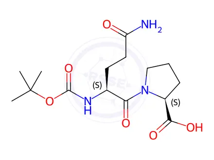 Chemical structure of Boc-Gln-Pro-OH