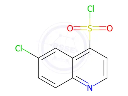 Chemical structure of 6-Chloroquinoline-4-sulfonyl chloride