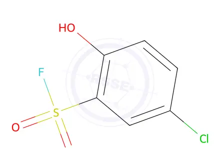 Chemical structure of 5-Chloro-2-hydroxybenzene-1-sulfonyl fluoride