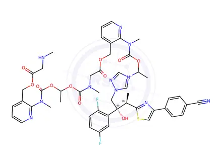 Chemical structure of Isavuconazole Impurity 216