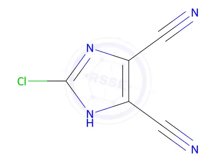 Chemical structure of 2-Chloro-1H-imidazole-4,5-dicarbonitrile