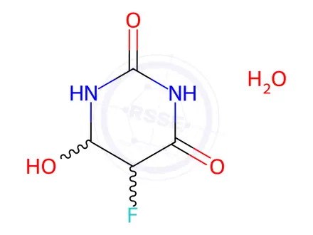 Chemical structure of Fluorouracil Impurity 19 Hydrate (Mixture of Diastereomers)