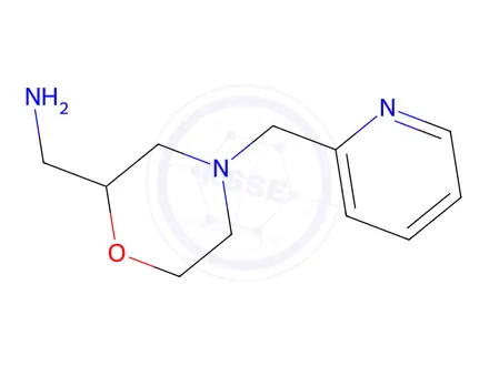 Chemical structure of C-(4-PYRIDIN-2-YLMETHYL-MORPHOLIN-2-YL)-METHYLAMINE TRIHYDROCHLORIDE