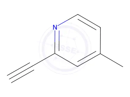 Chemical structure of 2-ethynyl-4-methylpyridine(SALTDATA: FREE)