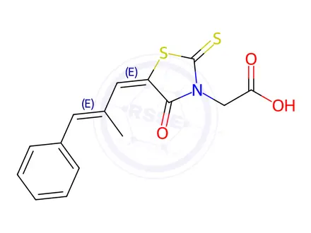 Chemical structure of Epalrestat (E, E)-Isomer