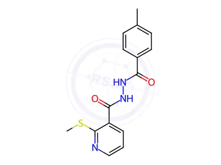 Chemical structure of N'-(4-Methylbenzoyl)-2-(methylthio)nicotinohydrazide