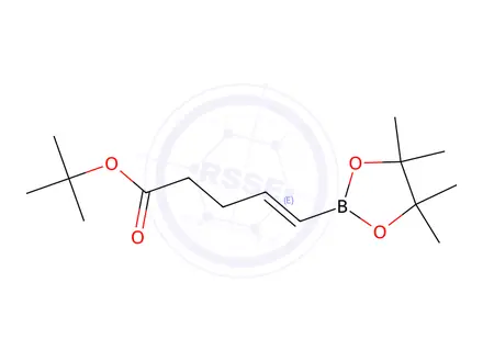 Chemical structure of tert-Butyl (E)-5-(4,4,5,5-tetramethyl-1,3,2-dioxaborolan-2-yl)pent-4-enoate