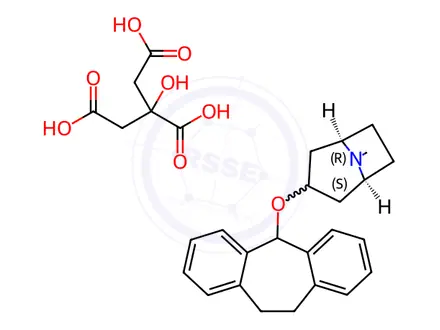 Chemical structure of Deptropine citrate