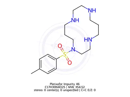 Chemical structure of 1-(4-tolylsulfonyl)-1,4,8,11-tetraazacyclotetradecane