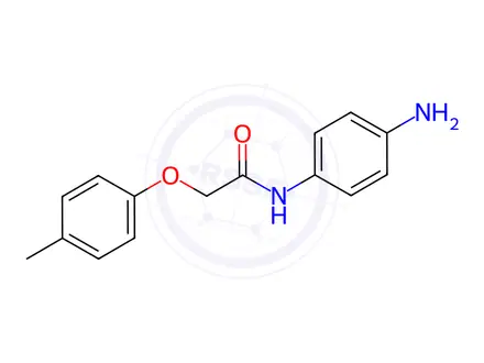 Chemical structure of N-(4-aminophenyl)-2-(p-tolyloxy)acetamide